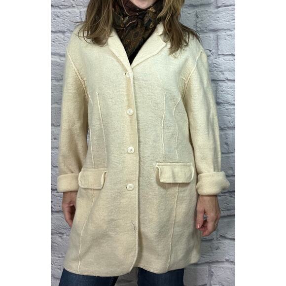 Vintage Studio Works 100% Wool Button Up Cardigan - Picture 1 of 8